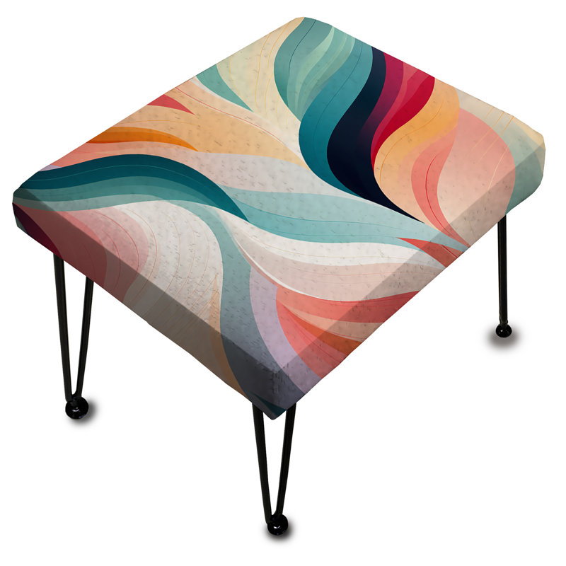 Modern Zen - Striped Rectangle Ottoman