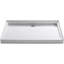 Groove 48" x 36" Single Threshold Rear Center Drain Shower Base-856914489-883101264