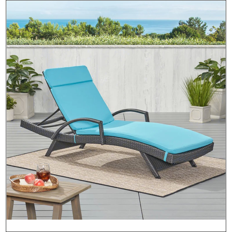 52005.00CUSH-BLU (2PCS) Coussin de chaise longue d'extérieur SALEM