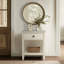 Table de chevet crème antique-1255858630