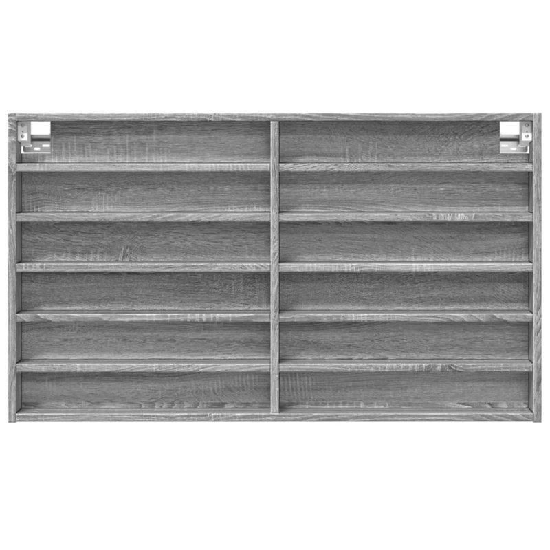 Roenick Floating Shelf, 58cm H x 100cm W x 8.5cm, Grey Sonoma