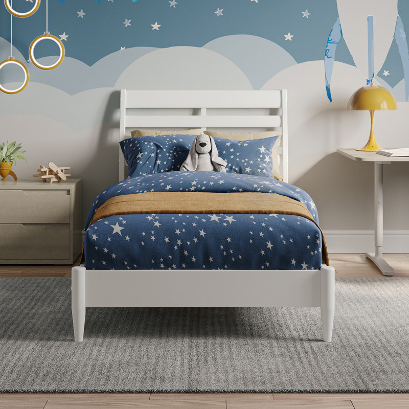 Lit pour enfant Areya Bed, Blanc, Simple
