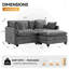Canapé modulaire rembourré en chenille avec repose-pieds Chenille-963855008-951912476