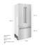 ZLINE 36" 19.6 cu. ft. Built-In 3-Door French Door Refrigerator with Internal Water and Ice Dispenser-89829472-89829473