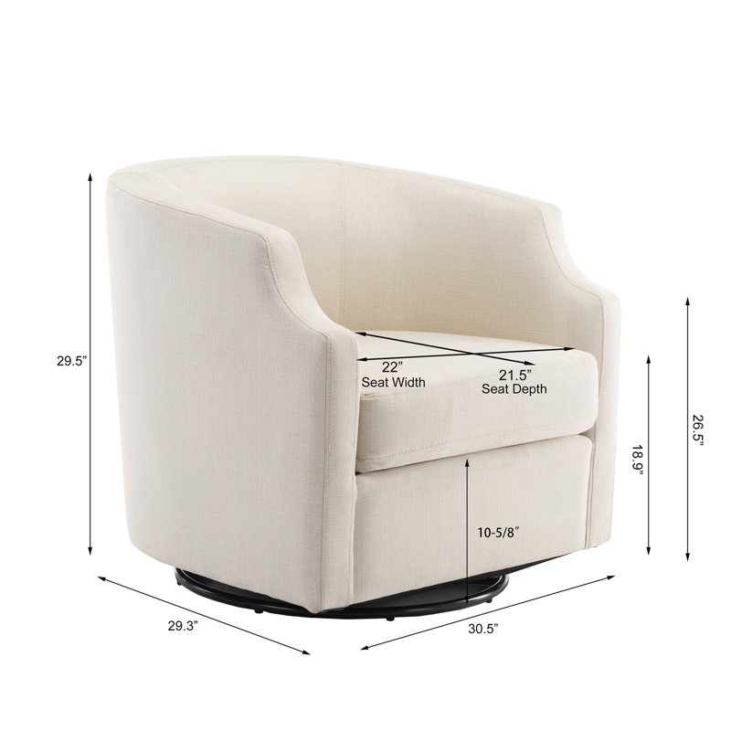 Swivel Glider Barrel Chair