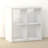 4-Cube Bookcase, Thick Frame, White-120436670-119847681