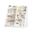 Nouvelle bibliothèque pour enfants et rangement pour jouets, étagère en bois multifonctionnelle à 4 niveaux pour livres et jouets dans la salle de jeux ou la chambre de bébé-130604161