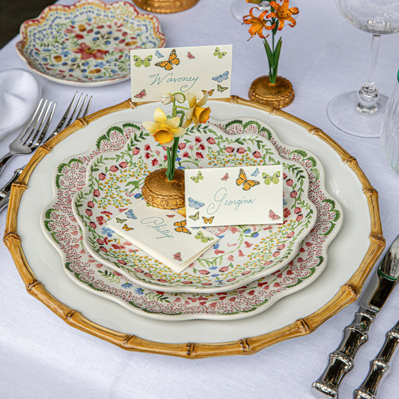 Meadow Walk Butterfly Place Card - Multi