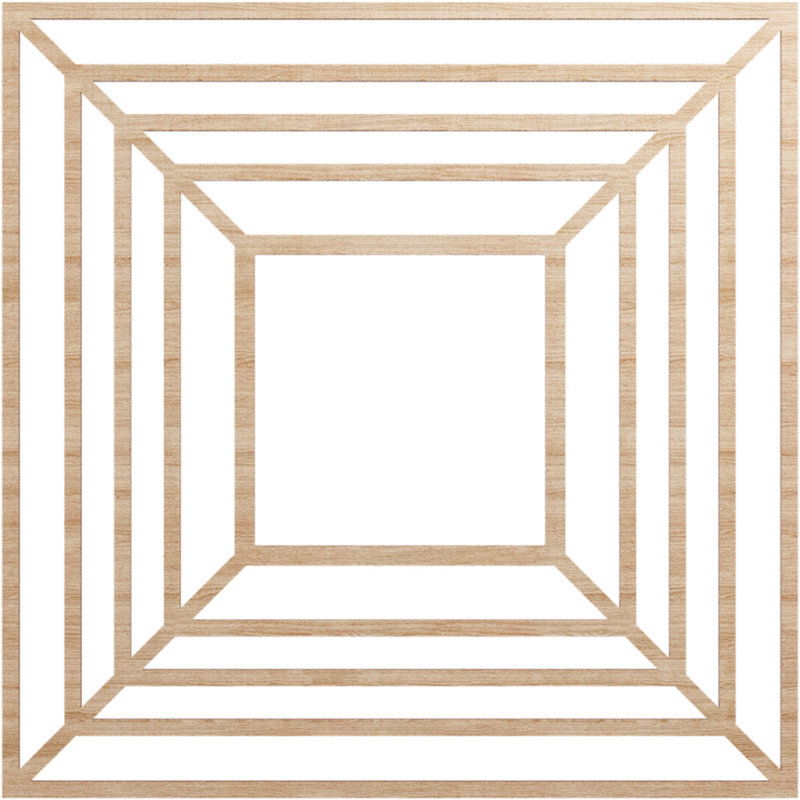 Médaillon de plafond 20 po x 7 pi 8 po x P 7 po x P 4 po Raven, Aulne, H 32 po x l 32 po x P 0,25 po