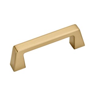 Homdiy Cabinet Pulls Unique Fingerprint Solid Brass Matte Gold