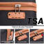 Ensemble 6 pièces de valises rigides Hardshell avec roulettes TSA Lock