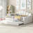 Upholstered Velvet Tufted Daybed with Trundle-1868001064