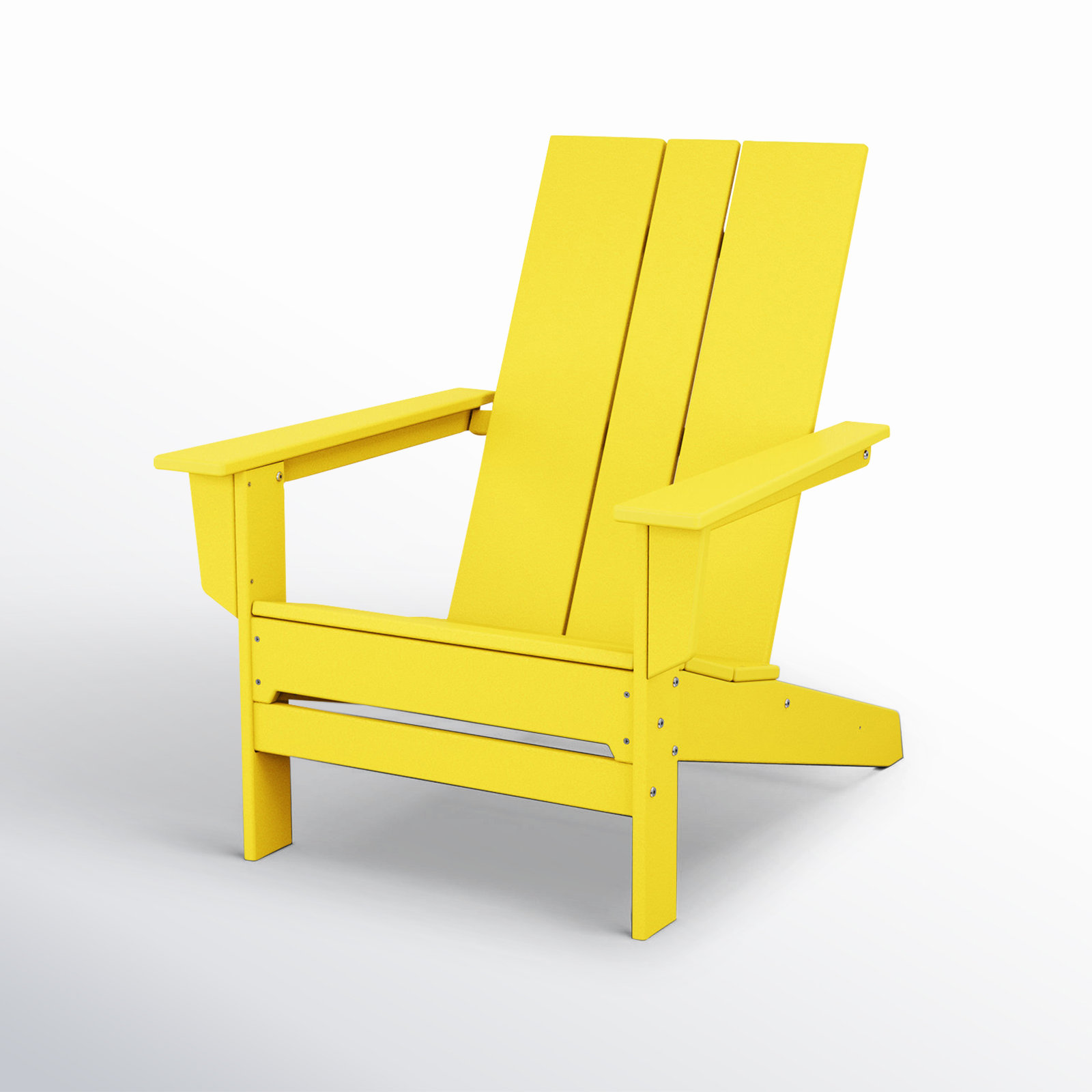 POLYWOOD® x AllModern Oversized Plastic Adirondack Chair, Yellow