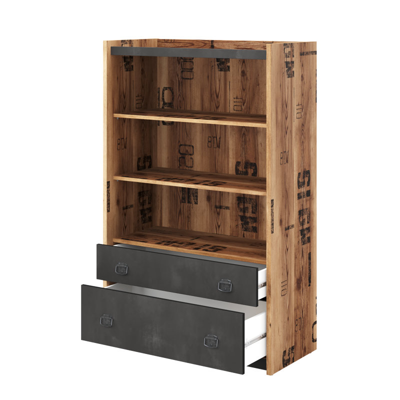 Dilan 140cm H x 90cm W Standard Bookcase