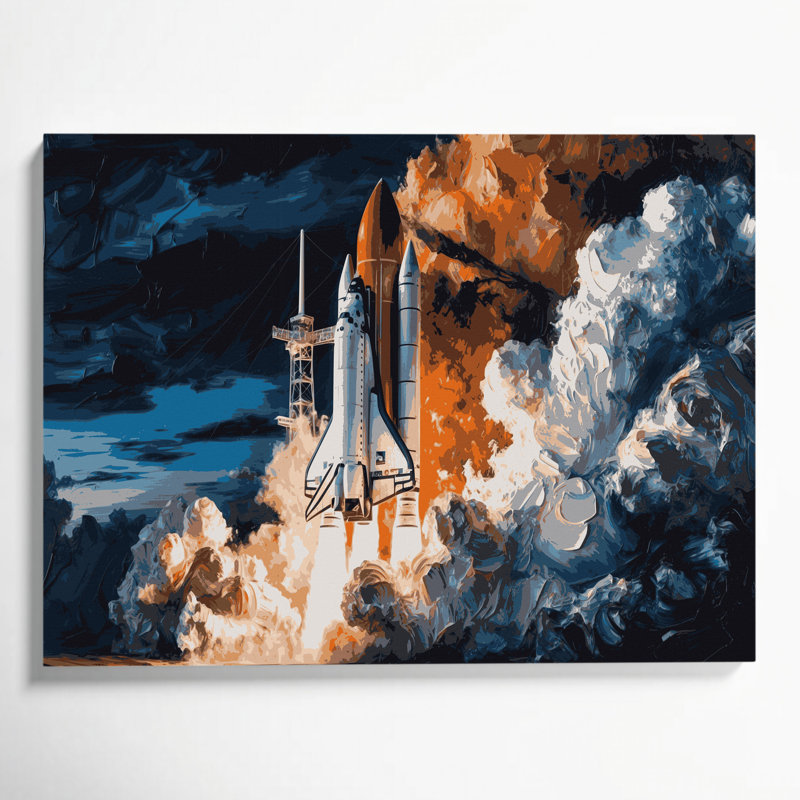 Art mural sur toile gris, H 8 po x l 10 po