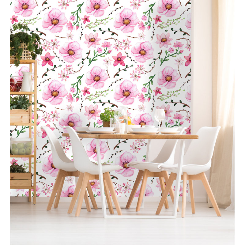 Rouleau de papier peint autocollant Christie, L 120 po x l 25 po