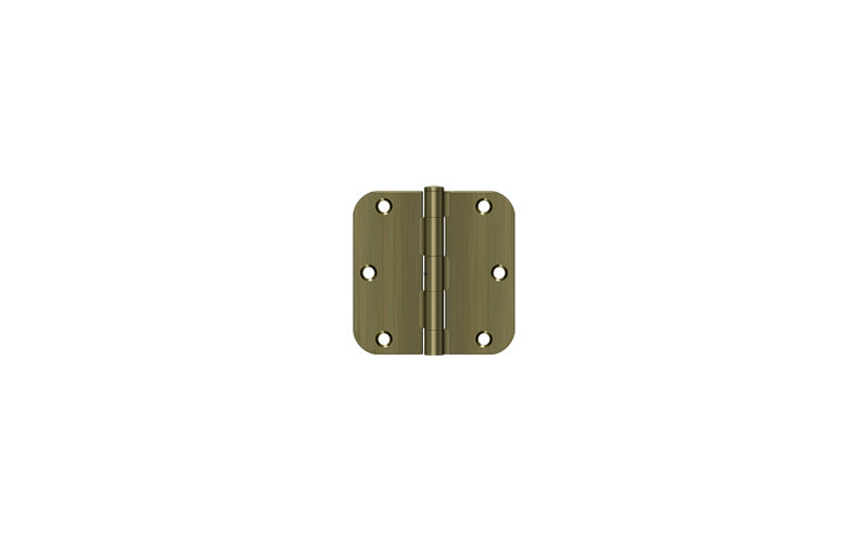 Steel Butt Bearing Hinge, Antique Brass