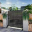 Cloison de séparation 72 po x 47 po autoportante en métal avec clôture en treillis pour patio, balcon, cour, piscine, pièce intérieure-112246456-69478605