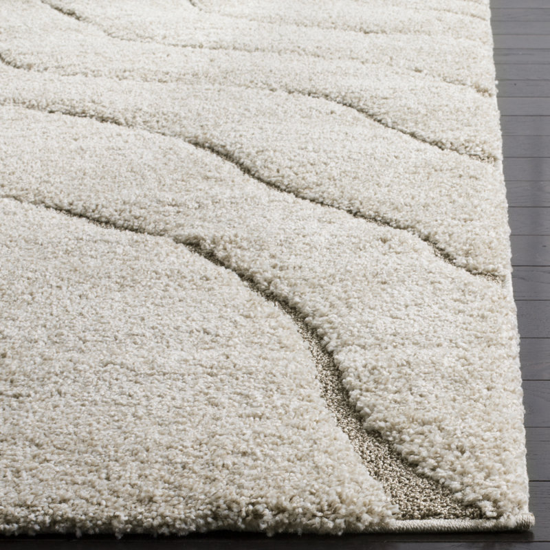 Hibben Solid Colour Area Rug, Rectangle 160 x 229 cm