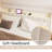 Upholstered Platform Bed Frame With Headboard - Floating Design, Built-In LED Lights, USB Charging Station & Hidden Storage.-1792674076