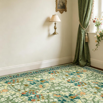 Tapis lavables Botanical Floral pour le salon, la chambre à coucher et les couloirs
