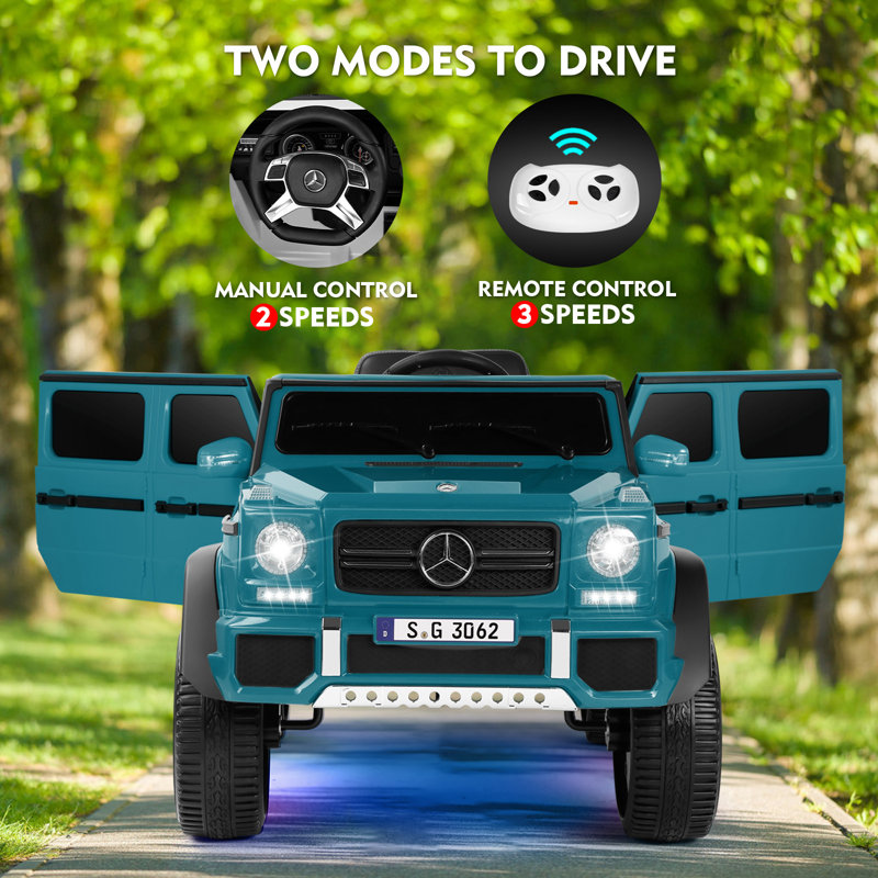 cosvalve All-Terrain Vehicles Battery Powered Ride on Toy with Remote Control, Peacock Blue