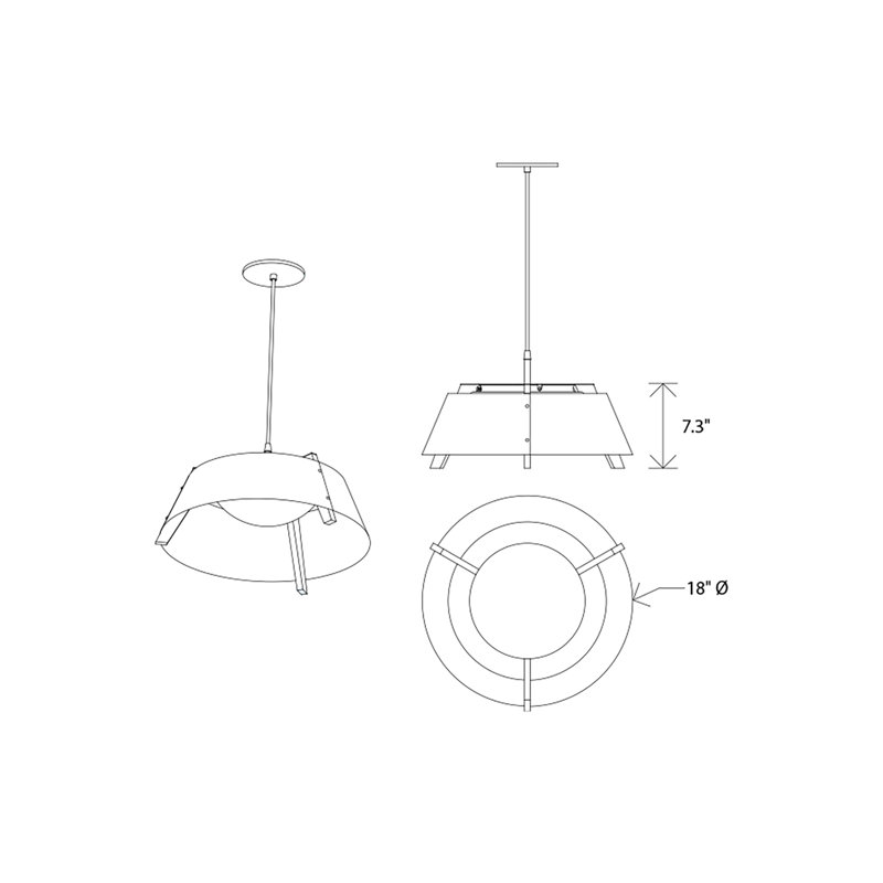 Casia 1 - Light LED Pendant, Gloss White, White Washed Oak, 2700