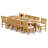 113 Pcs Grade-A Teak Wood Dining Set: 122" Atnas Double Extension Rectangle Table And 12 Devon Armless Chairs #11DV2800-112321951