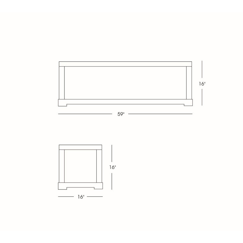 Banc en bois parsons
