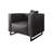 PU Leather Upholstered Accent Chair-2007792314