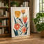 Arrangement with Bee Botanical - Wrapped Canvas-92696673-92696676
