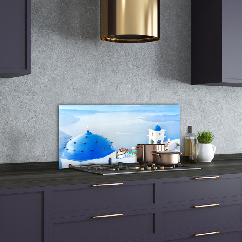 50cm W x 100cm L Glass Peel and Stick Panel
