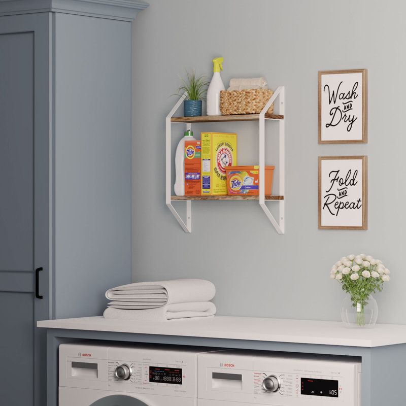 Ternate 2 Piece Bracket Shelf, 20.2'' H x 17'' W