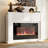 Modern 30-Inch Electric Fireplace With Remote
