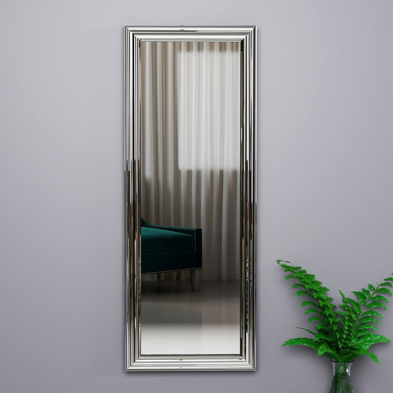 Bufard Manufactured Wood Framed Wall in Silver, 105cm x 3cm, Silver