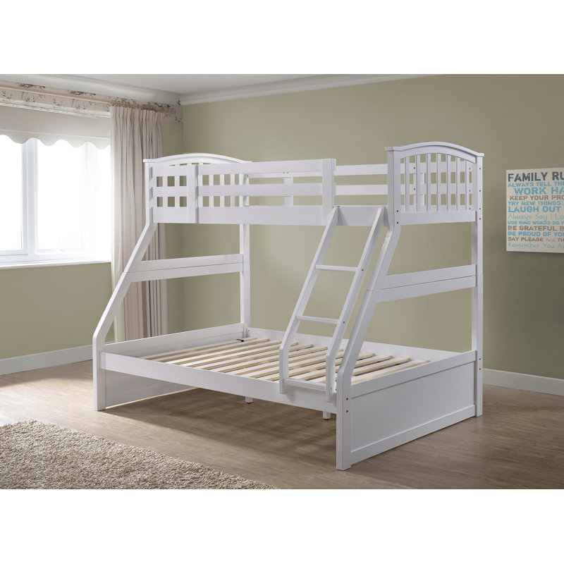 Elula Single (3') 2 Drawer Standard Bunk Bed, White