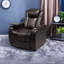 Fauteuil inclinable réglable en cuir avec rangement, café et sièges modernes