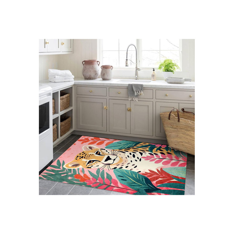 Tapis décoratif multicolore à motif tressé multicolore Northern Collection