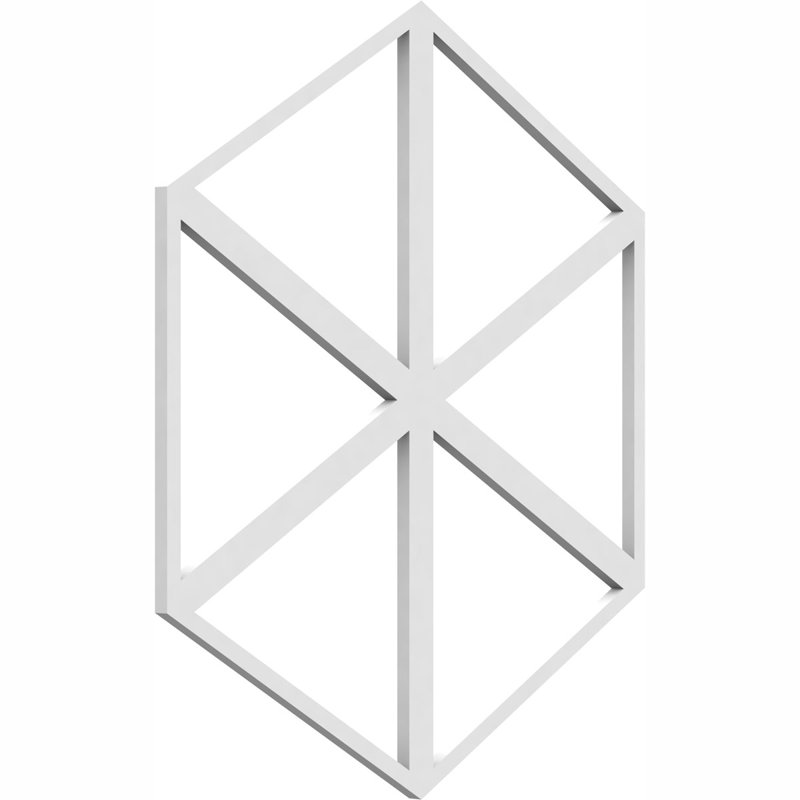 17.75'' H x 15.37'' W x 0.37'' D PVC Wall Panels