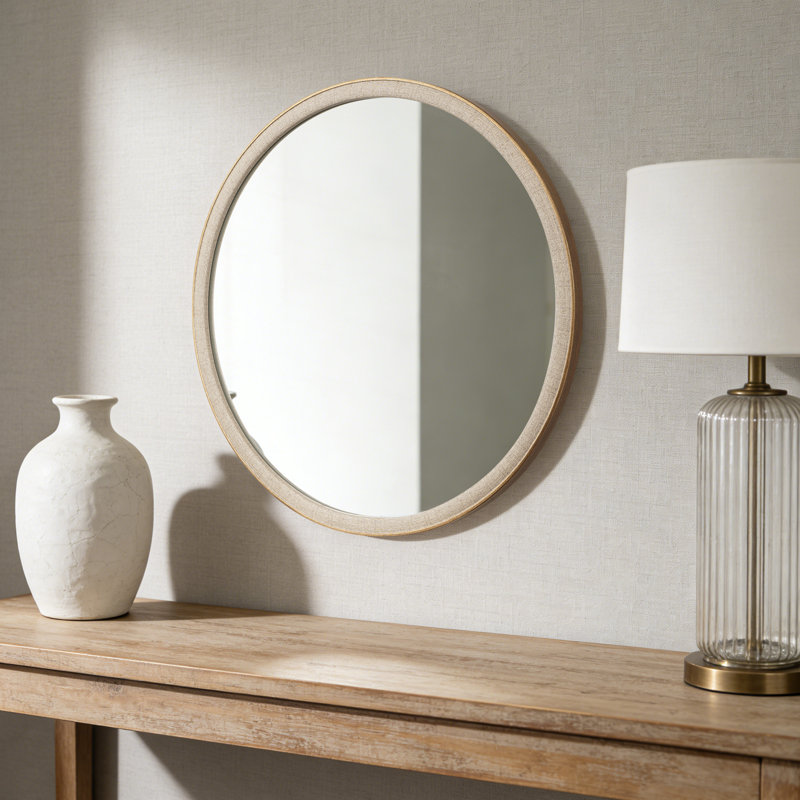 Miroir mural rond, 28 po x 28 po