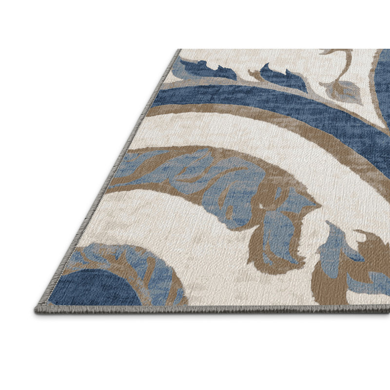 Machine Washable Gray Area Rug, Rectangle 8' x 12'