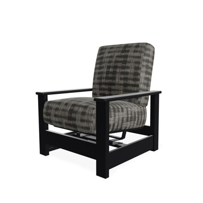 Leeward Marine Grade Polymer Deep Seating Cushion Arm Chair with Hidden Motion