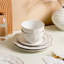 16 Pieces Petal Edge White Dinnerware Set, Service for 4 Peoples