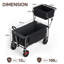 30cm H x 84cm W Utility Cart with Wheels-600350907