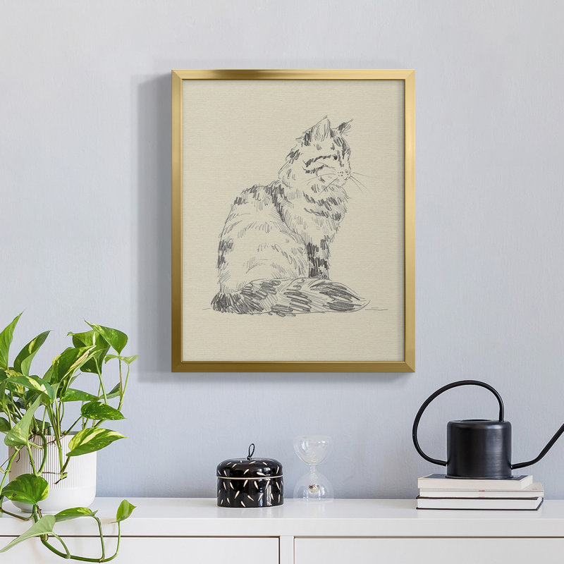 " House Cat VI " Painting Print