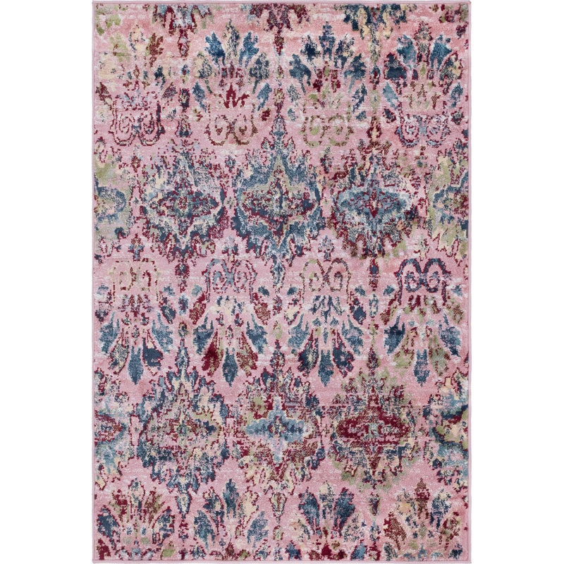 Ikat Indoor Rug, Rectangle 4'1" x 6'1"