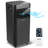 Climatiseur compact portatif Serenelife SLPAC19B 10 000 BTU-3-en-1 pour une pièce jusqu'à 320 Pi. - Unité CA à plancher avec télécommande - Roulettes universelles, ensemble de fixation de fenêtre, noir