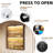 6-tier Wall Display Case With Glass Doors, Led Display Cabinet With Adjustable Glass Shelves, Display Case For Collectibles, Black