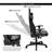 CG INTERNATIONAL TRADING Adjustable Reclining Ergonomic Swiveling PC & Racing Game Chair with Footrest-1938415785