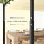 Pergola d'extérieur, auvent rétractable avec fixation magnétique-125104501
